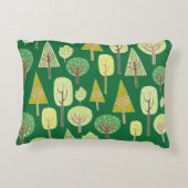 サマーフォレスト：自然インスパイアデザイン アクセントクッション (裏面)