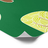 サマーフォレスト：自然インスパイアデザイン ポスター (角)