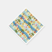 サマーフクロウ スタンダードカクテルナプキン (角)