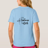 サマーフラミンゴタイポグラフィ Tシャツ (裏面)