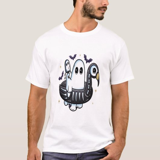 サマーフラミンゴフロアティ Tシャツ (正面)