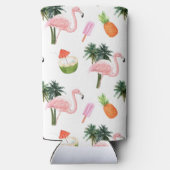 サマーフラミンゴプールパーティーバチェロレッテ スリム缶クーラー (裏面)