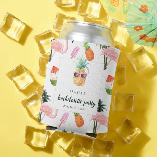サマーフラミンゴプールパーティーバチェロレッテ 缶クーラー (インサイチュ 夏)