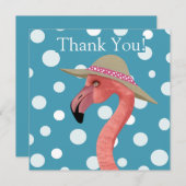 サマーフラミンゴ |青い水玉模様ありがとう (正面/裏面)