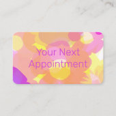 サマーフラワーアポイントメントカード 名刺 (正面)