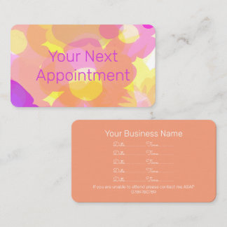 サマーフラワーアポイントメントカード 名刺