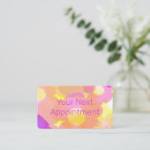 サマーフラワーアポイントメントカード 名刺 (スタンド正面)