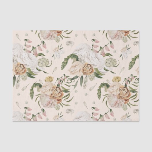 サマーフラワーカスタムズティッシュペーパー 薄葉紙 (正面)