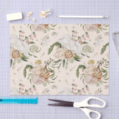 サマーフラワーカスタムズティッシュペーパー 薄葉紙 (クラフト)