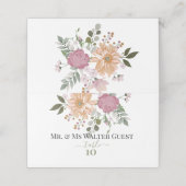 サマーフラワーズゲストテーブルナンバ プレイスカード (外部開封)