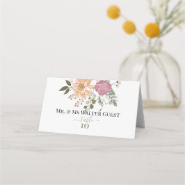 サマーフラワーズゲストテーブルナンバ プレイスカード