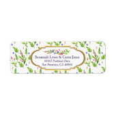 サマーフラワーズニューリウェズ差出人住所 ラベル (正面)