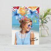 サマーフラワーズフォト招待状 招待状 (スタンド正面)