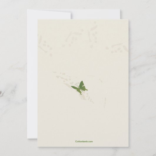 サマーフラワーズマザーズデイ招待状 招待状 (裏面)