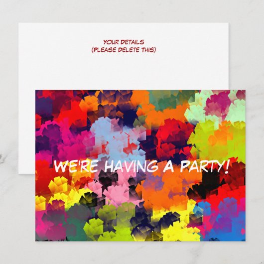 サマーフラワーズ招待状 (正面/裏面)