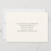 サマーフラワーブーケお洒落ボホ カード (裏面)