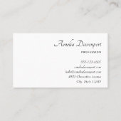 サマーフラワーブーケお洒落ボホ 名刺 (裏面)