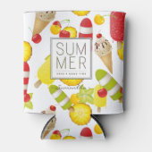 サマーフルーツとアイスクリームのおもしろい 缶クーラー (正面)