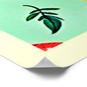 サマーフルーツシームレスデザイン ポスター (角)