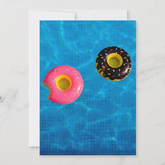 サマーフルーツドリンクスウィート16パーティー誕生日 招待状 (裏面)