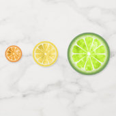 サマーフルーツドリンクレモン、ライム、オレンジID537 コンフェッティ (裏面)