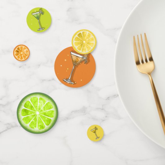 サマーフルーツドリンクレモン、ライム、オレンジID537 コンフェッティ (グループ)