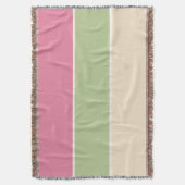 サマーフルーツバスケットパステルカラーブロック スローブランケット (正面縦)