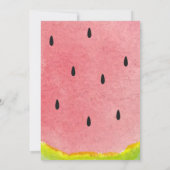 サマーフルーツパーティーテーマfor Girls 招待状 (裏面)