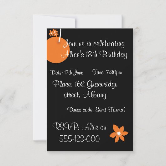 サマーフルーツ招待状 招待状 (正面)