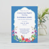サマーフルーツ誕生日カクテルパーティー 招待状 (スタンド正面)