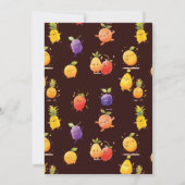 サマーフルーツ誕生日 招待状 (裏面)