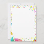 サマーフルーツ2nd女の子誕生日トゥッティフルーティキュート 招待状 (裏面)