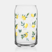 サマーフレッシュウォーターカラーレモン名前をカスタムする ガラス缶 (裏面)