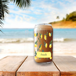 サマーフレッシュウォーターカラーレモン名前をカスタムする ガラス缶