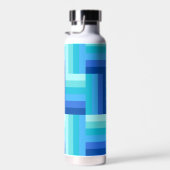サマーフレッシュブルーグリーンジグザグウォーターボトル ウォーターボトル (右面)