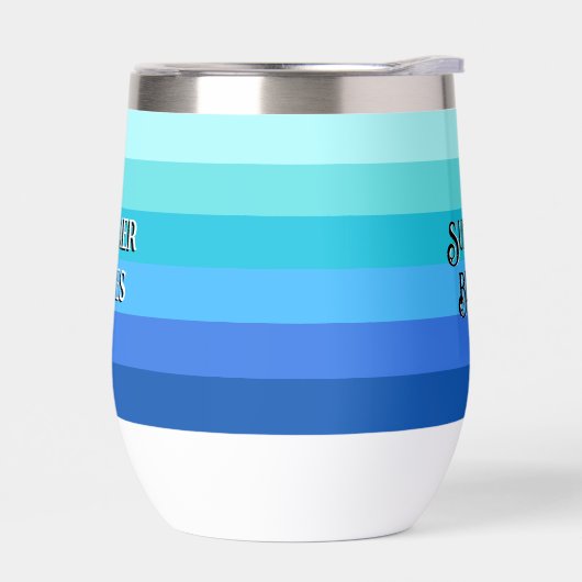 サマーフレッシュブルーストライプの (左面)