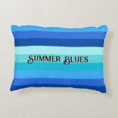 サマーフレッシュブルーストライプの アクセントクッション (裏面)