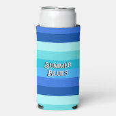 サマーフレッシュブルーストライプの スリム缶クーラー (Seltzer正面)