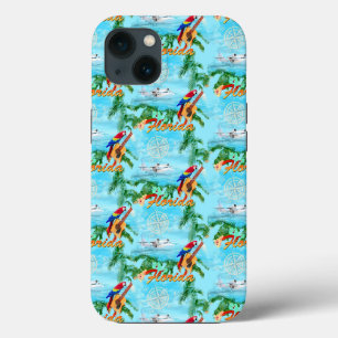 サマーフロリダシープレーントロピカルビーチコースタル iPhone 13ケース