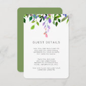 サマーフローラウォーター結婚カラーズゲスト詳細 エンクロージャーカード (正面/裏面)