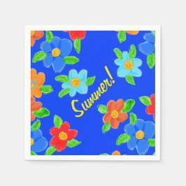 サマーフローラカクテルナプキン スタンダードカクテルナプキン