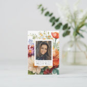 サマーフローラスペインの葬儀祈りの言葉 プレイスカード (スタンド正面)