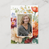 サマーフローラスペインの葬儀祈りの言葉 プレイスカード (正面)