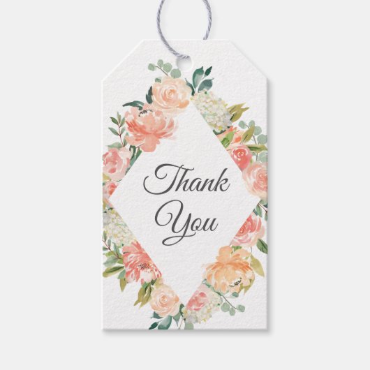 サマーフローラメドレーありがとう ギフトタグ (正面)