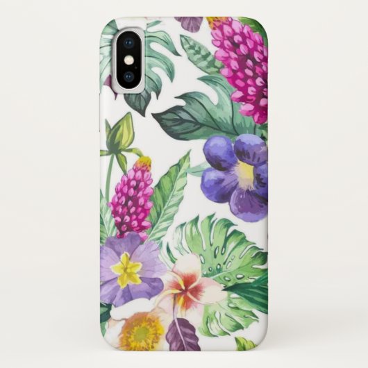 サマーフローラiPhone xケース Case-Mate iPhoneケース (裏面)