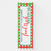 サマーフードトラックフェスティバルへようこそカスタム 横断幕 (縦)