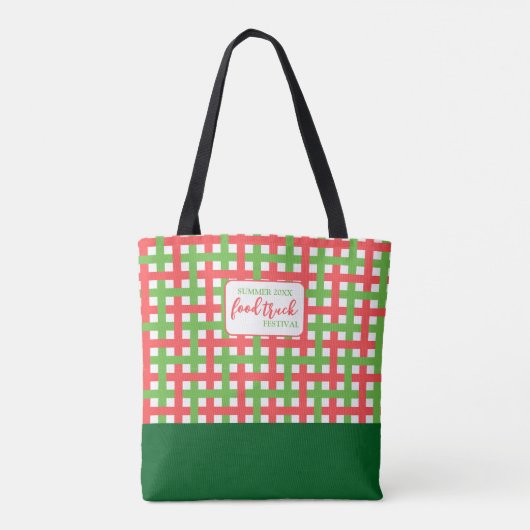 サマーフードトラックフェスティバルイベントスワッグVIPギフト トートバッグ (裏面)