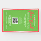 サマーフードトラックフェスティバルイベント垂直 横断幕 (横)