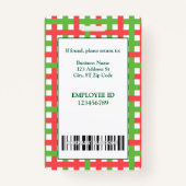 サマーフードトラックフェスティバルID写真社員 バッジ (裏面)