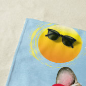 サマーブフランスのルドッグ ビーチタオル (インサイチュ)